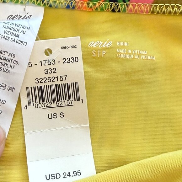 Aerie The Classic Bikini Bottom Tropical Size Small - Picture 5 of 5